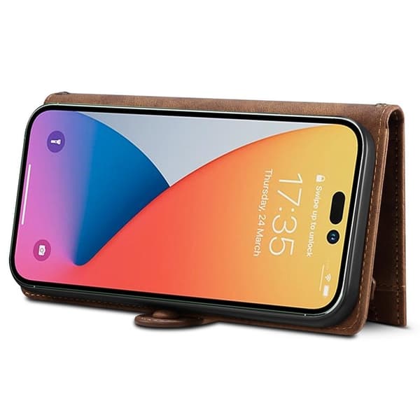 ESEBLE Star Series iPhone 16 Pro Plånboksfodral Konstläder - Brun