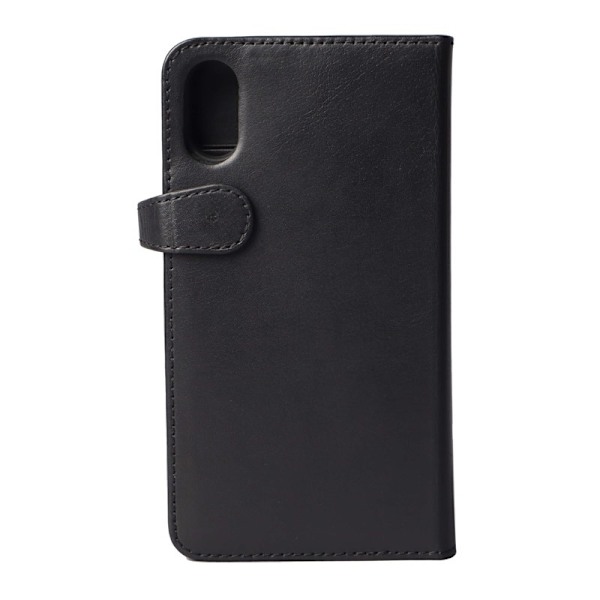 BUFFALO äkta läder Plånboksfodral iPhone XR - Svart Svart