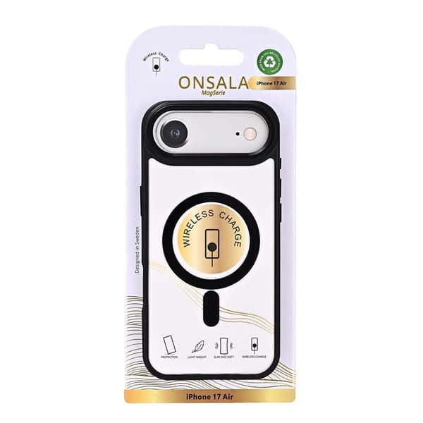 ONSALA Mobilskal till iPhone Air MagSafe Bumper - Svart-Clear Svart