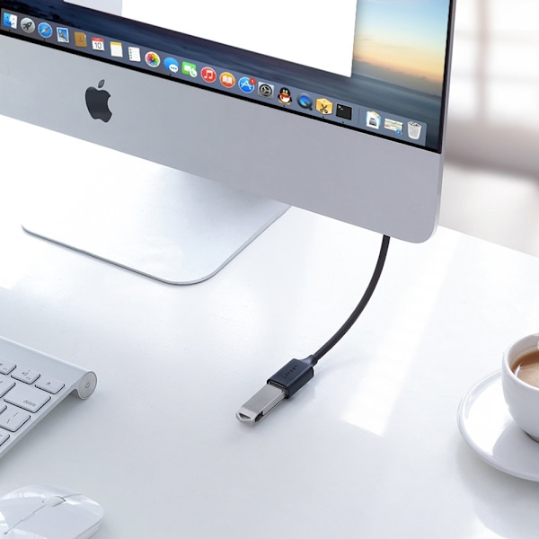 Ugreen Förlängning USB 2.0 Adapter Kabel 0.5m - Svart