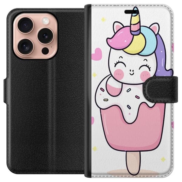Pung Taske til Apple iPhone 16 Pro med Happy Unicorn