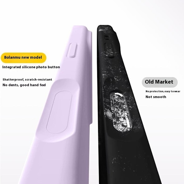 Mobilskal till iPhone 16 MagSafe Liquid Silikon Microfiber Lining - Grå Grå