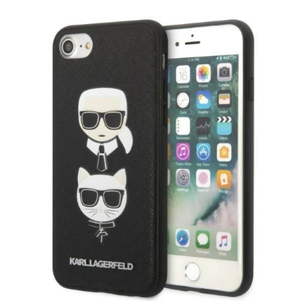 Karl Lagerfeld iPhone 7/8/SE etui Saffiano Ikonik Karl & Choupet