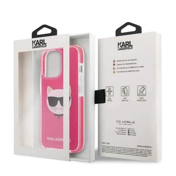 Karl Lagerfeld iPhone 13 Pro Max -puhelimen kuori Choupette Head