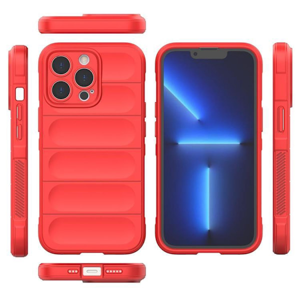iPhone 13 Pro Skal Elastic Armored Magic Shield - röd Röd
