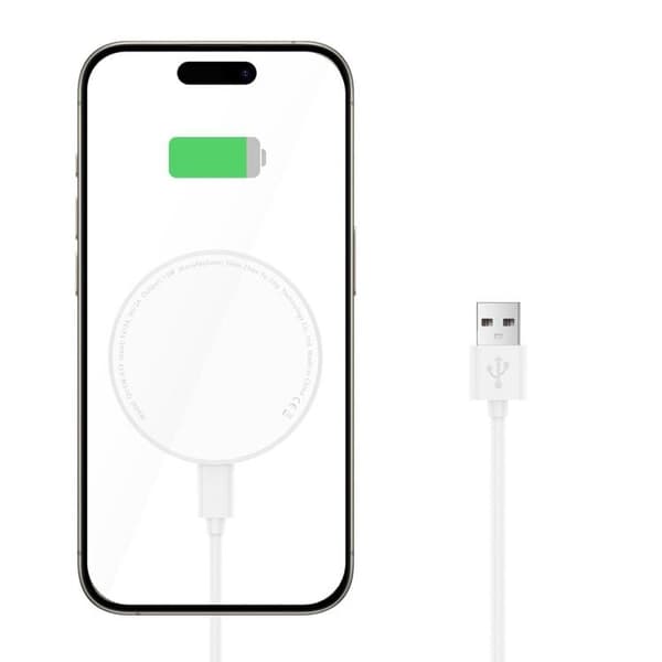 Tech-Protect Trådløs Oplader Magsafe QI15W-A33 - Hvid Vit