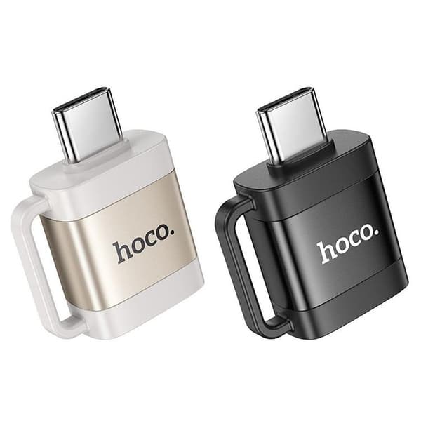 Hoco Adapter OTG USB-C Till USB-A 3A UA31C - Svart Svart