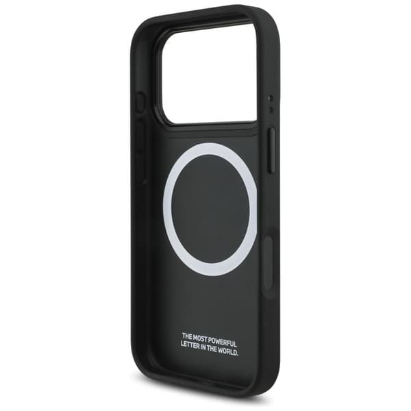 BMW telefontaske til iPhone 17 Pro MagSafe M perforeret stribe logo - Navy Blå