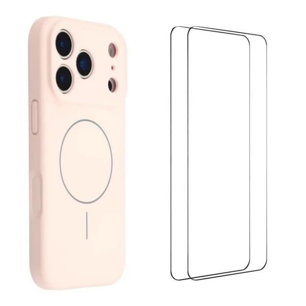 WANLONFENG Mobilskal till iPhone 17 Pro Max MagSafe XQ1 - Rosa
