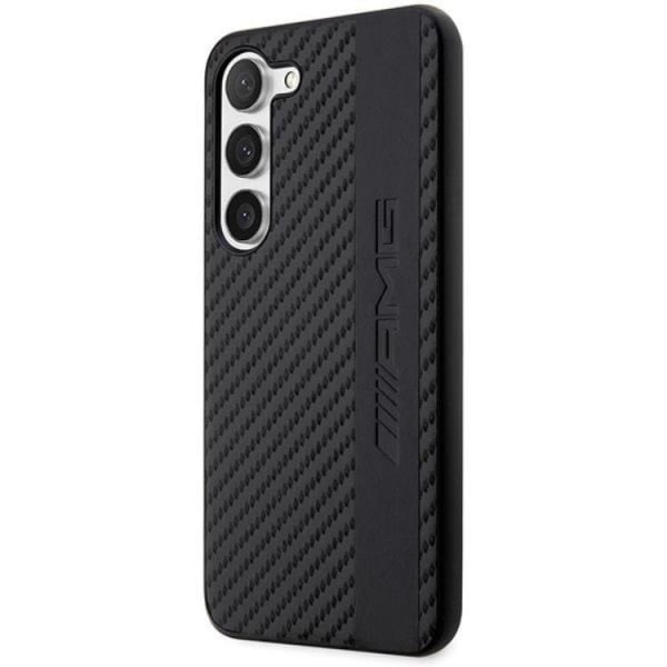 AMG Galaxy S23 Skal Carbon Stripe & Embossed - Sort