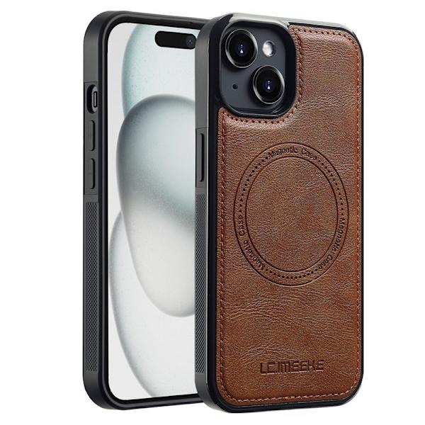 LC.IMEEKE iPhone 13 mini Plånboksfodral Konstläder - Brun