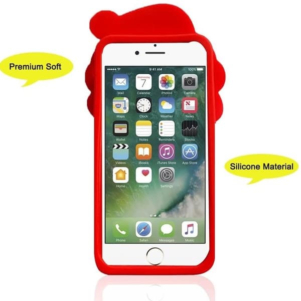iPhone XS Max Mobilskal Silikon Julemand Pop It - Rød Röd