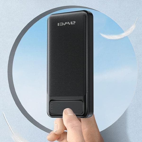 Awei Powerbank 10000mAh 2xUSB 2.1A - Svart Svart