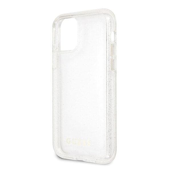 Guess iPhone 11 Pro cover Glitter Silver Silver