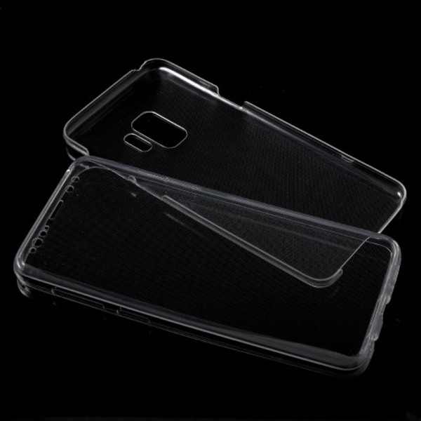 Touchable Front + Back TPU Mobilskal till Galaxy S9 - Clear