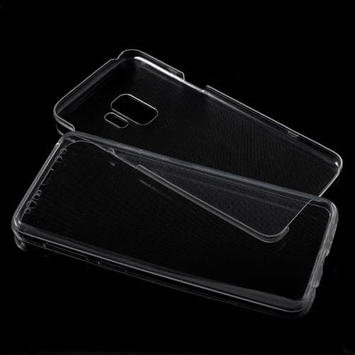 Touchable Front + Back TPU Mobilskal till Galaxy S9 - Clear Transparent