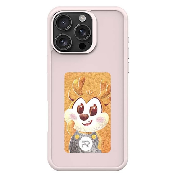 Mobilskal till iPhone 16 Pro Max E Ink 4-Color Display - Rosa Rosa
