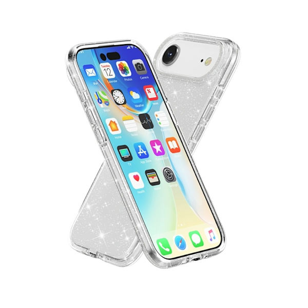 Mobilskal till iPhone Air Glittrande Puderglitter - Vit Vit