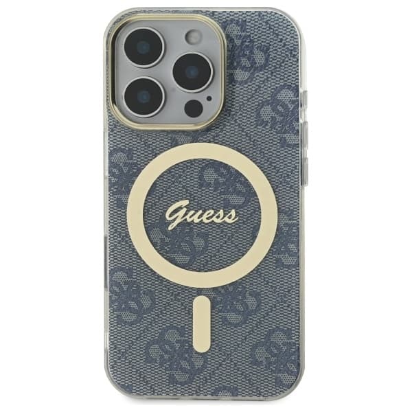 Guess telefontaske til iPhone 16 Pro Max MagSafe IML 4G - Blå Blå