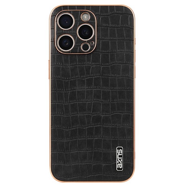 AZNS iPhone 12 Pro Max Plånboksfodral Konstläder - Svart