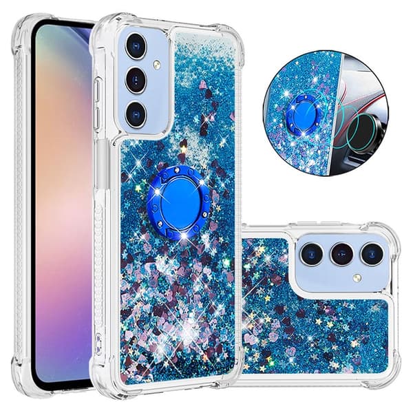 Mobilskal till Galaxy A17/A26 Kickstand Quicksand TPU - Blå Blå