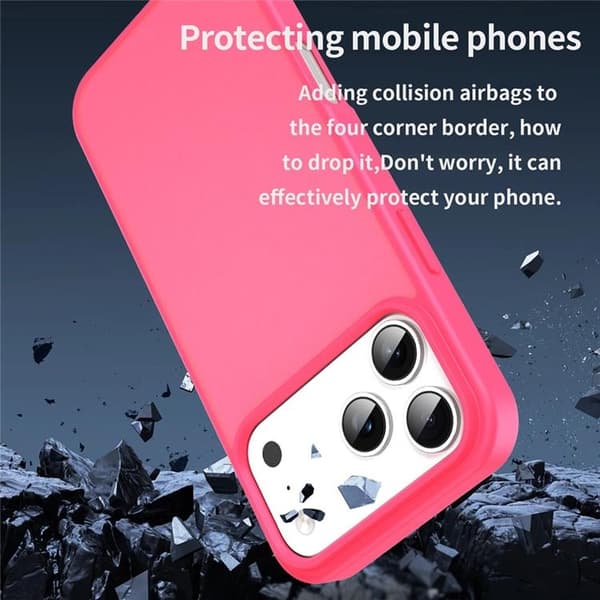 Mobilskal till iPhone 17 Pro Skin Touch Matte - Rosa Rosa