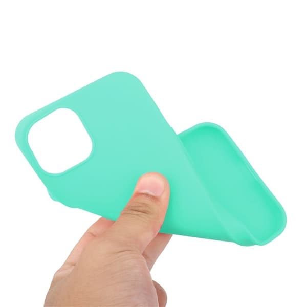 iPhone 15 Plus Mobilskal TPU Matte Slim-Fit - Cyan Grön