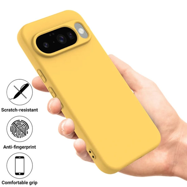 Mobilskal till Google Pixel 10 Liquid Silicone - Gul Gul