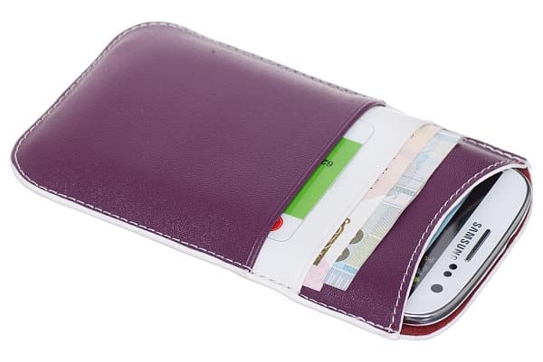 Smart Mobilcover med plads til kort (Lilla) Lila