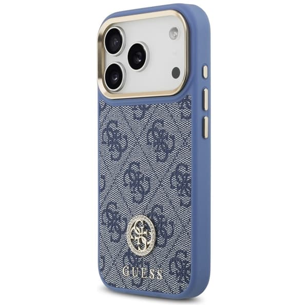 Guess Mobilskal till iPhone 17 Pro MagSafe 4G Strass Logo & Big Strap