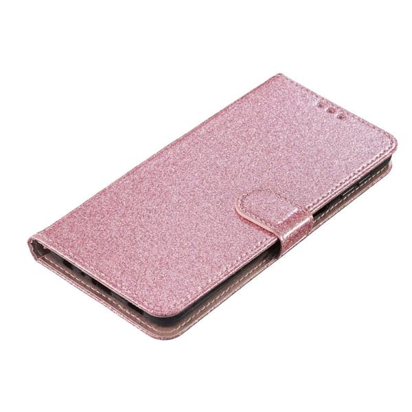 Samsung Galaxy S26 Edge Plånboksfodral Glitter AntiScratch Konstläder Roséguld
