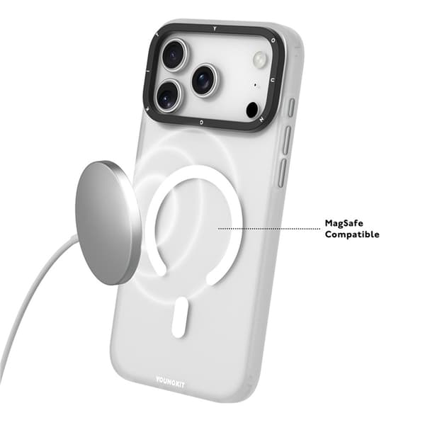YOUNGKIT Mobilskal till iPhone 17 Pro MagSafe PET TPU - Blå Blå