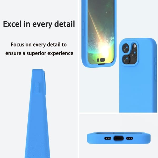 Mobilskal till iPhone 14 Pro Stötsäker EVA Bakcover - Blå Blå