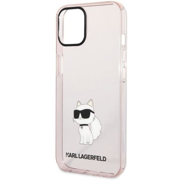 Karl Lagerfeld iPhone 12/12 Pro Mobilskal Ikonik Choupette - Rosa