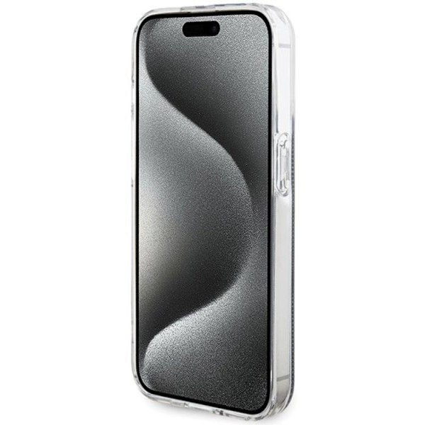 Guess iPhone 15 Pro Mobilskal Gold Stripes - Svart Svart