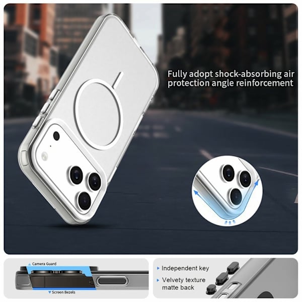 Mobilskal till iPhone 17 Pro MagSafe Candy Color - Vit Vit