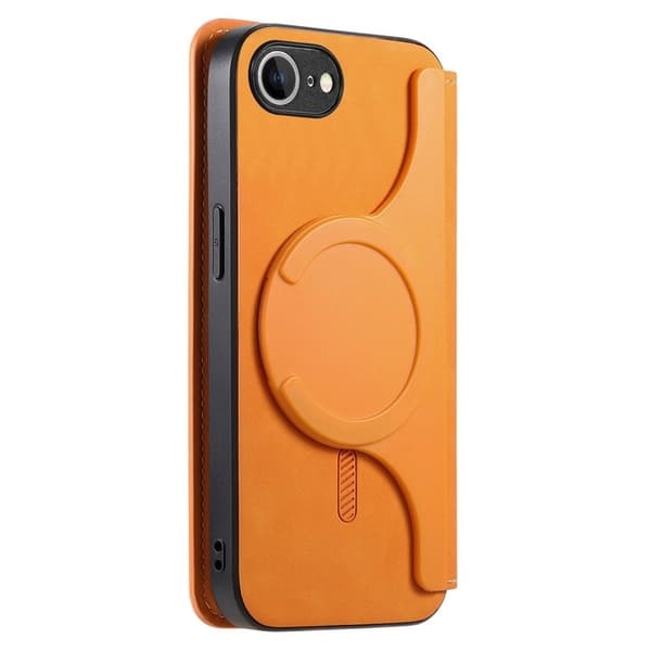 CASENEO iPhone 16e Plånboksfodral Konstläder - Gult