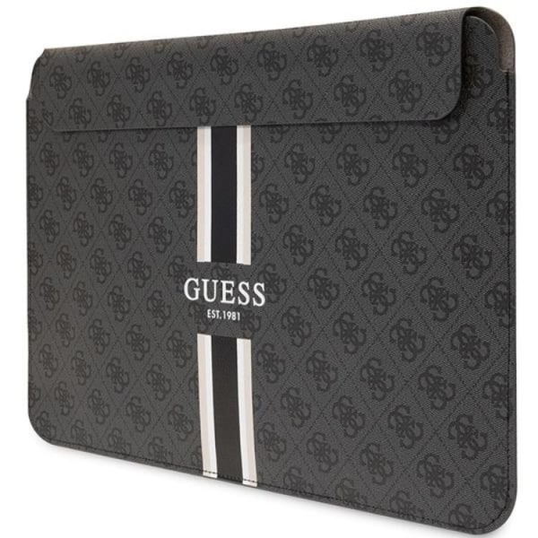 Guess Data Case 16" Sleeve 4G Printed Stripes - musta