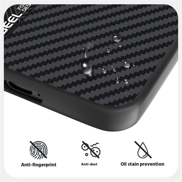 ABEEL Mobilskal till Samsung Galaxy S25 PC TPU Aluminium PU Läder - Textur 1