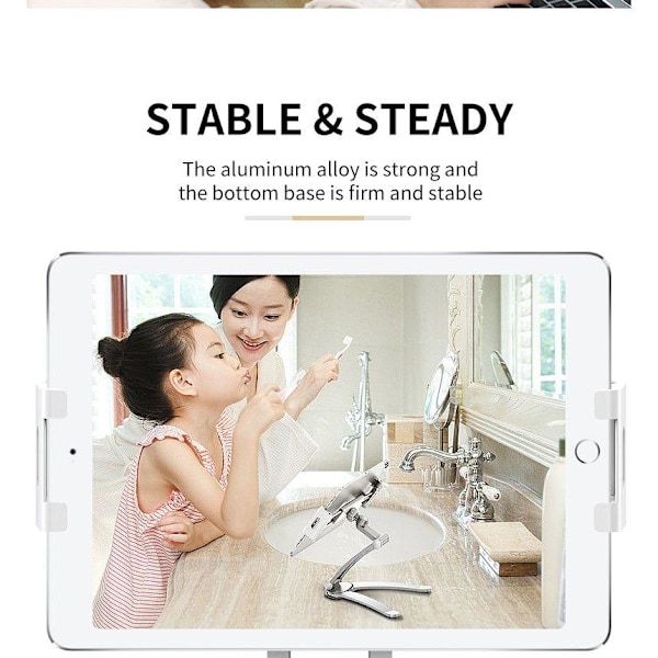ROCK Universal Stativhållaren Smartphone & Tablet Silver