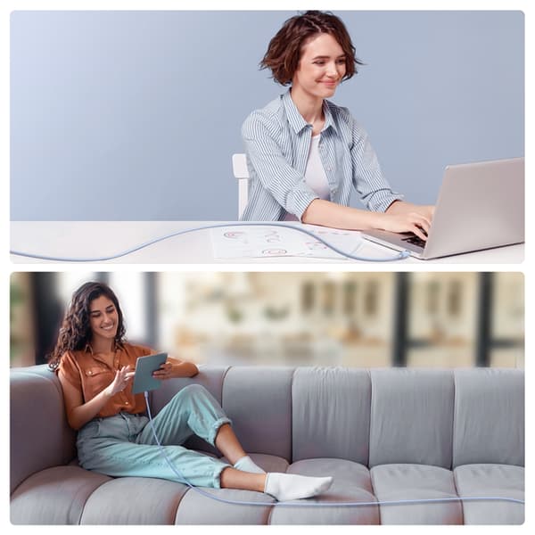 Joyroom USB-C till lightning kabel 20W 1.2m - Blå Blå