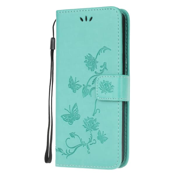 Butterfly Plånboksfodral till Samsung Galaxy A03s - Turkos Turkos