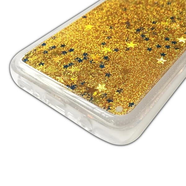 Glitter Cover til Samsung Galaxy S10 Plus - Guld Yellow