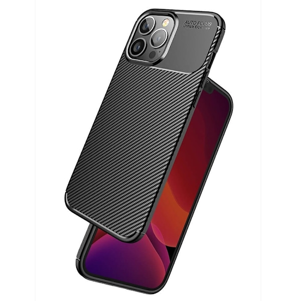 Carbon Fiber Mobilskal till Apple iPhone 13 Pro - Blå Blå