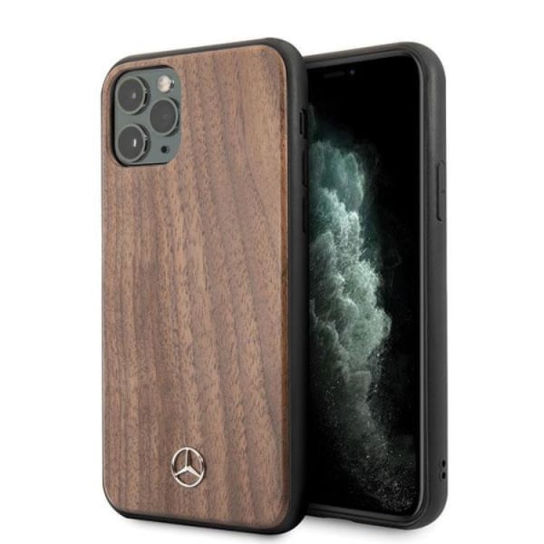 Mercedes iPhone 11 Pro Max Cover Wood Line - Brun