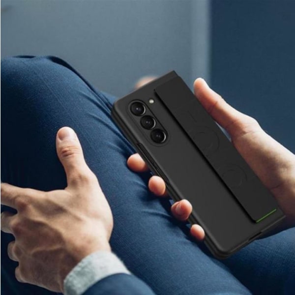 Galaxy Z Fold 5 Mobile Cover rannehihna - vaaleanpunainen