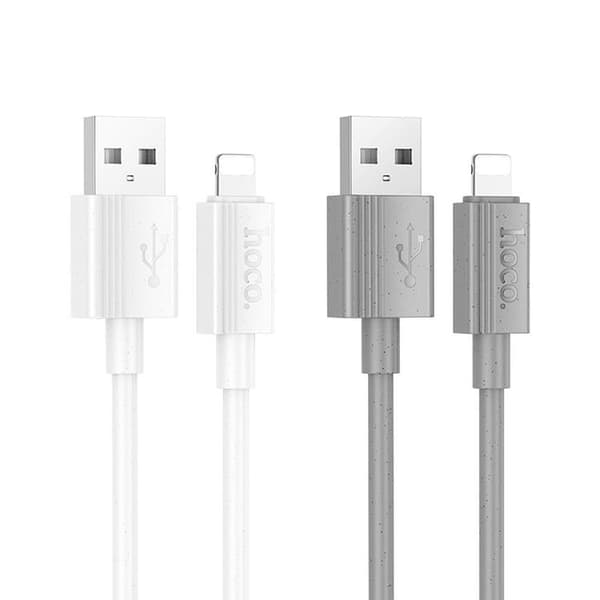 HOCO USB-A till Lightning Kabel 2.4A X107 1 m Vit Vit