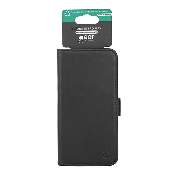 Gear iPhone 15 Pro Max Lompakkokotelo Magsafe - Musta Black