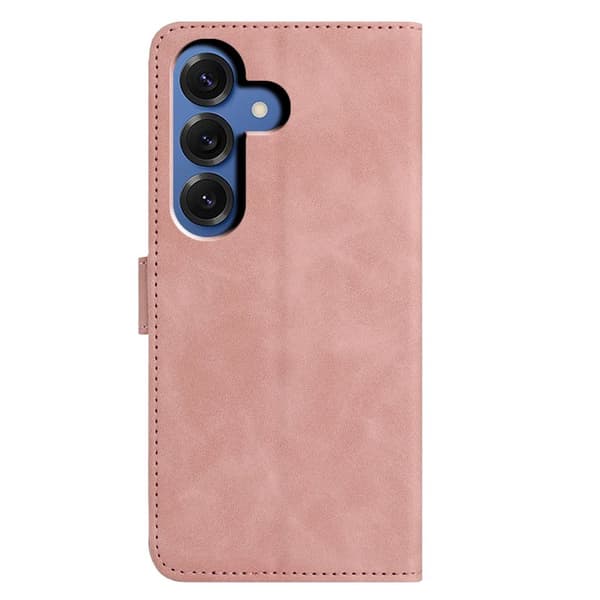 Plånboksfodral för Samsung Galaxy S26 Plus Konstläder Ställ - Roséguld