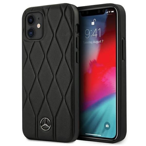 Mercedes Case kuori iPhone 12 mini 5,4\" Wave Line Musta Black